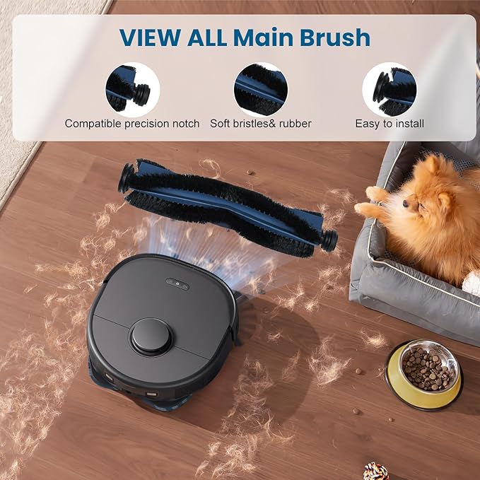 28 Pack Replacement Accessories for eufy X10 Pro Omni Robot Vacuum Cleaner, 2 MainBrush 4 Filter 6 Dust Bag 4 Mop Pads 4 SideBrush 1 Cleaning Brush 1 Screwdriver and 6 Scented Stick