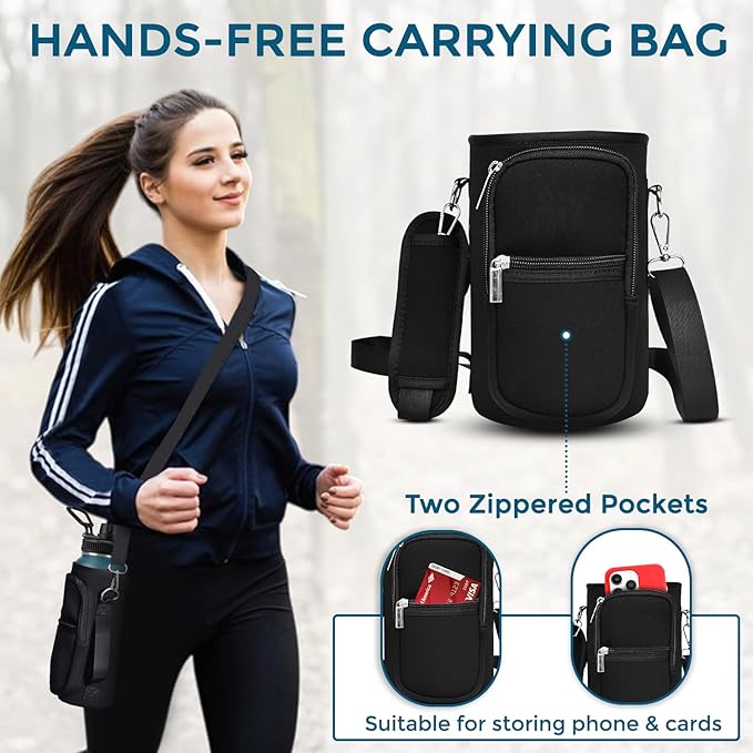 Travel Water Bottle with 3 Lids (Spout, Straw, Flip) Leak Proof, Quality, Vacuum Insulated, Stainless Steel (Gray, 32 oz)