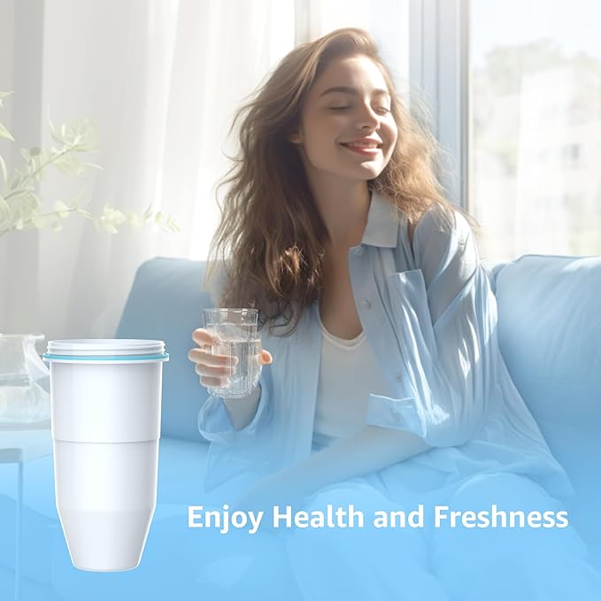 AQUA CREST Multiple-Stage Water Filters, Compatible with ZeroWater® Pitcher and Dispenser, Reduces Chlorine, PFOA/PFOS, Taste and Odor, TDS and More, 3 Pack