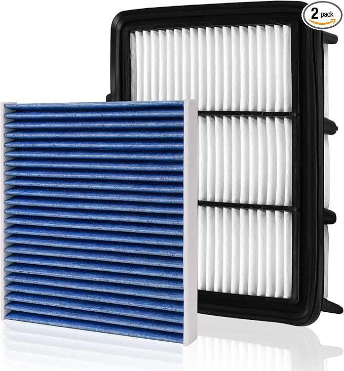 Cabin & Engine Air Filter Fit for Honda Accord 1.5L 2022 2021 2020 2019 2018 Activated Carbon Cabin Filter Replacement CF10134 CA12290 Air Filter for My Accord Car