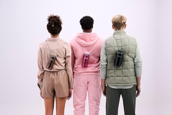 Nalgene Sustain Tritan BPA-Free Water Bottle Made with Material Derived from 50% Plastic Waste (using ISCC certified mass balance), 32 OZ, Wide Mouth, Cherry Blossom