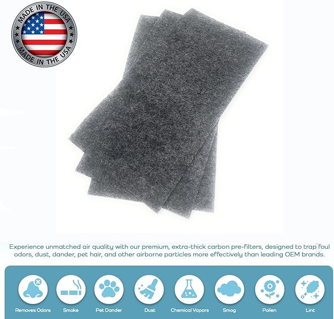 Metal Magery Replacement for Friedrich Premium Carbon Filter 3 Pack KWCFS for Kuhl & Kuhl+ Models Pack of 3 Filters