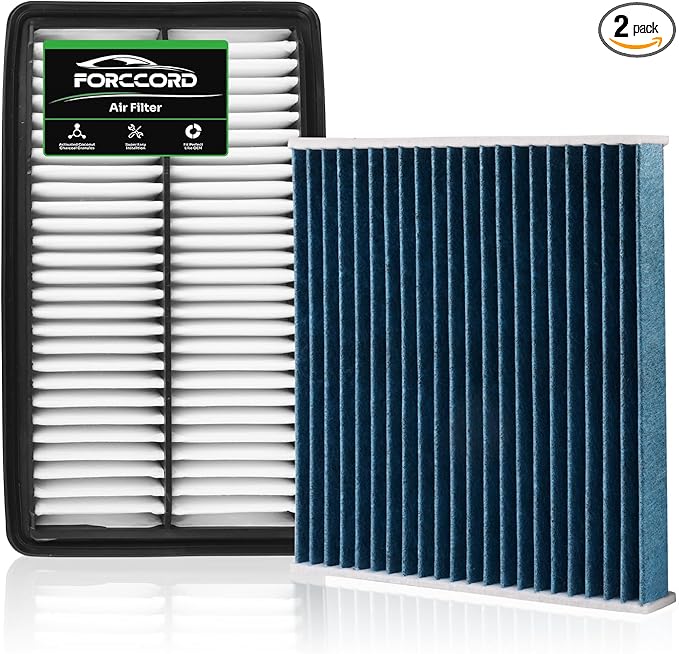 Cabin & Engine Air Filter Fit for Acura TLX 2021-2025 2026 L4 2.0L, Honda Odyssey V6 3.5L 2018-2025 2026 Activated Carbon Cabin Filter Replacement CF11182 CA12061 Car Accessories