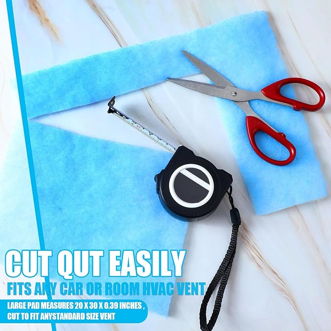 Frienda 20 x 91 Inch MERV 6 Reusable Air Vent Filter Cut to Size Electrostatic Floor Vent Filter Washable Replacement Compatible with Most Air Conditioning Furnace HVAC