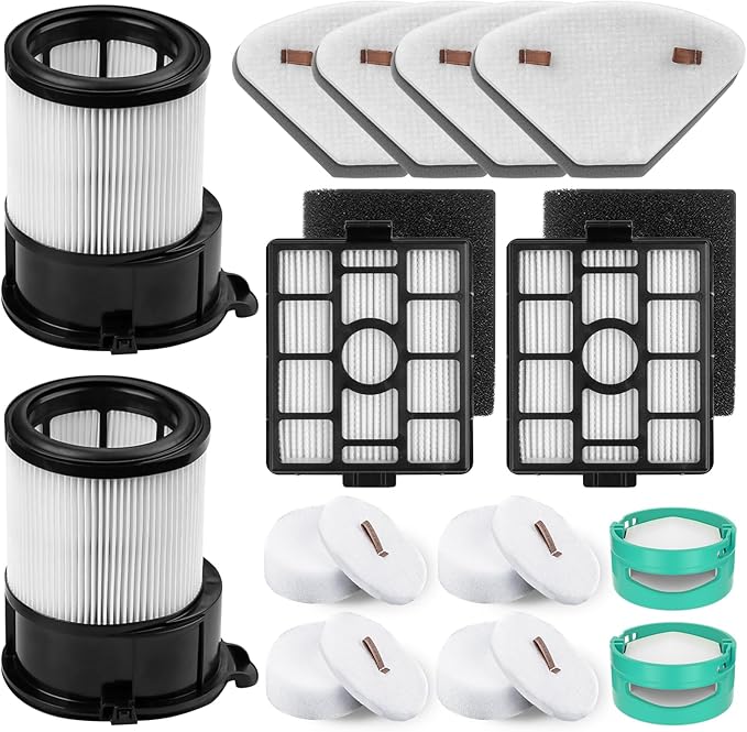 Replacement for Shark IP3251, IP3251C, IP3252, IP3124 Vacuum, 2 Auto-empty Dock Hepa Filter, 4 Pre-motor Filter Assembly, 2 Handheld Vacuum Post-motor Filter, 4 Pre-moter Filter, 2 Odor Cartridge