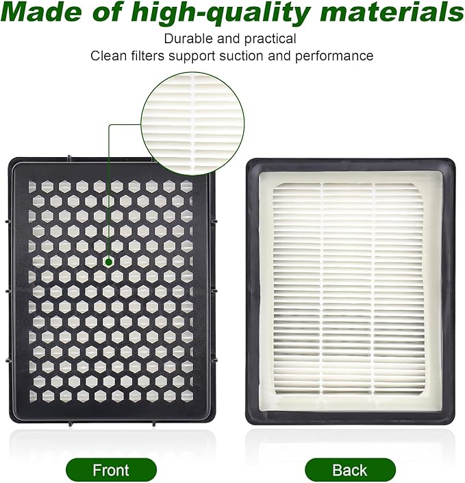 K4010 Filter Replacement for Kenmore DU2015,DU2012,K4010 Series Bagless Upright Vacuum Cleaner (2 HEPA Filter + 4 Foam Filter)