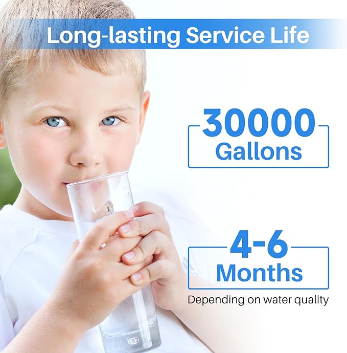 ICEPURE 5 Micron 20" x 4.5" Whole House Pleated Sediment Filter Replacement Cartridge for Well Water, Compatible with ECP5-BB, AP810-2, HDC3001, SPC-45-1005, CP5-BB, ECP1-20BB, S1-20BB,R30-20BB, 2Pack