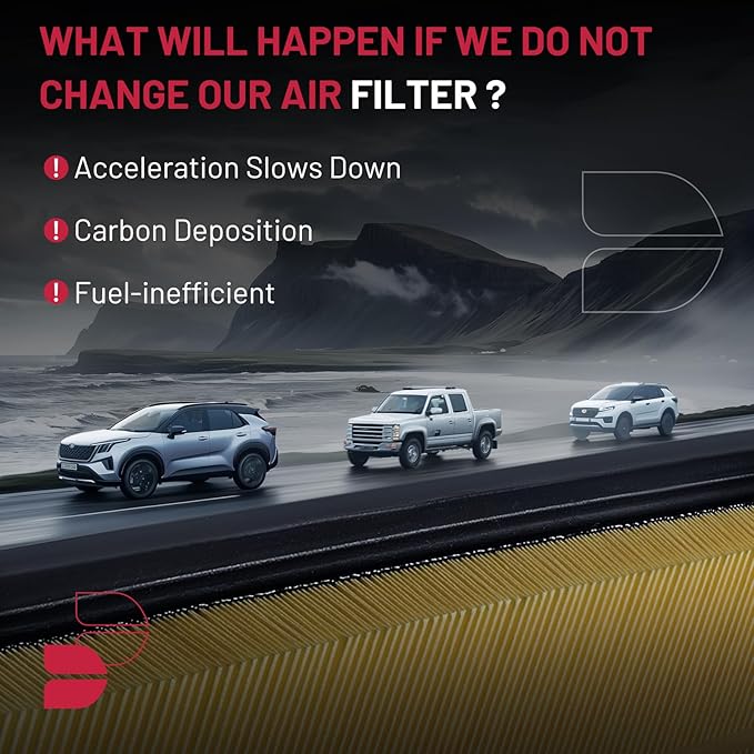 BDFHYK CA11952 Engine Air Filter Compatible with Mitsubishi Mirage 2014-2023, Mirage G4 2017-2023, L3 1.2L, Replace# 178010Y040