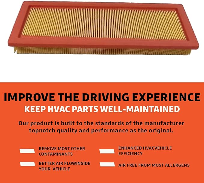 Cabin Filter - Compatible with John Deere Equipment - Forwarders, Loaders & Tractors - Cabin Air Filter for Efficient Recirculation Air Mode - Replaces O.E. RE195491; Baldwin PA5768; Wix WP10188