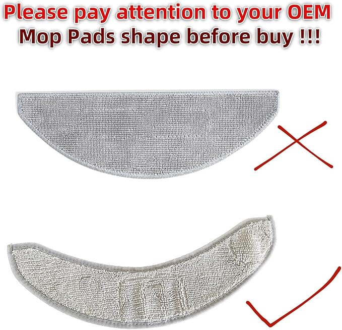 Replacement Parts Accessories Specific for iRobot Roomba Combo 10 Max J9 J7+/Plus Vacuum Cleaners :Microfiber Moping Pad X2 Side Brush X8 Filter X8 Roller Brush X8