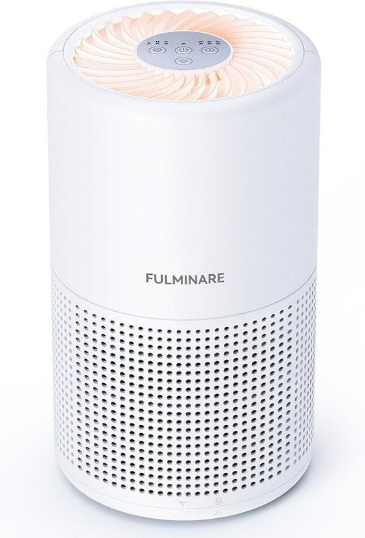Air Purifiers for Bedroom, FULMINARE H13 True HEPA Air Filter, Quiet Air Cleaner With Night Light,Portable Small Air Purifier for Home, Office, Living Room