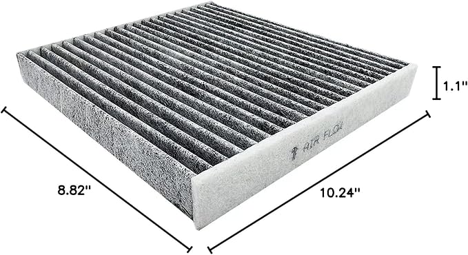 RUITO Cabin Air Filter includes Activated Carbon, Compatible with 2017-2024 Pacifica, 2020-2024 Voyager, 2021-2024 Grand Caravan, Replacement for CF12283
