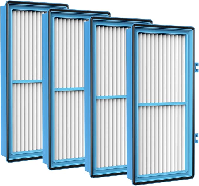 Nispira AER1 Filter Replacement for Holmes Air Purifier HAPF30AT HAP242-NUC Total Air True HEPA 4 Packs, 1.2 x 10 x 4.6 Inches