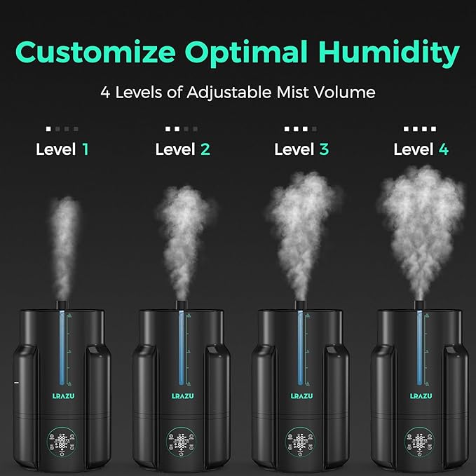 6L Humidifier for Plants, Reptile Mister System Foggers for Home Indoor, Smart Humidifier with Timer for Grow Tent, Mushroom, Houseplants, Reptile Tank and Accessories - 40H 22dB Remote Control