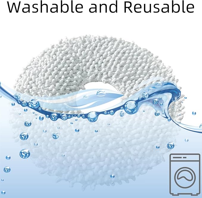 Accessories Kit for Dreame L20 Ultra Robot Vacuum Cleaner, 1 Main Brush, 3 Filters, 4 Side Brushes, 6 Mop Pads, 6 Dust Bags, Replacement Parts Spare Repair Replace Attachments