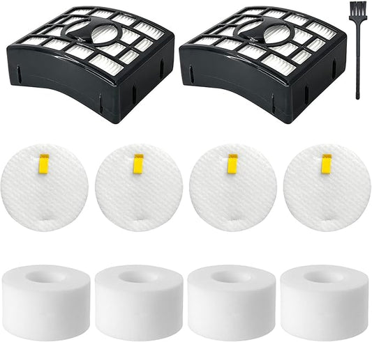 NV680 NV801 Filter Replacement Parts for Shark Rotator DuoClean Powered Lift Away Speed Vacuum NV680 NV681 NV682 NV683 NV872 NV800 NV801 NV803 UV810,XHF680 XFF680，2 HEPA+4 Foam&Felt Filters