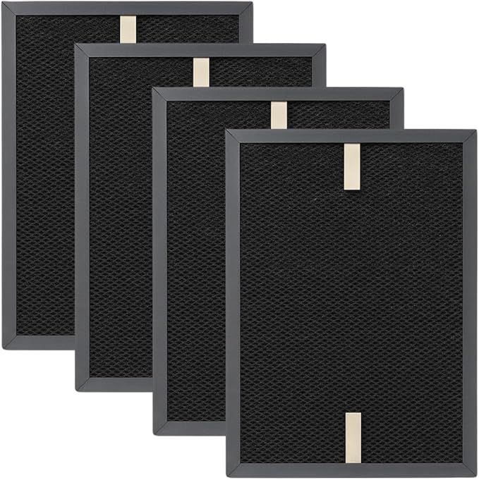 Nispira HRFSK1 HRFSC1 Activated Carbon Filter S Replacement | For Honeywell HPA3000 PowerPlus HPA5000 Insight Series, HRF-R, HRF-A300 | Remove Smoke, Odor, VOCs Chemical | 4 Pack