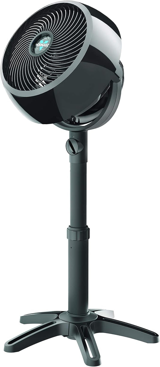Vornado 7803 Large Pedestal Whole Room Air Circulator Fan with Adjustable Height, 3 Speed Settings, Removable Grill for Cleaning, Black