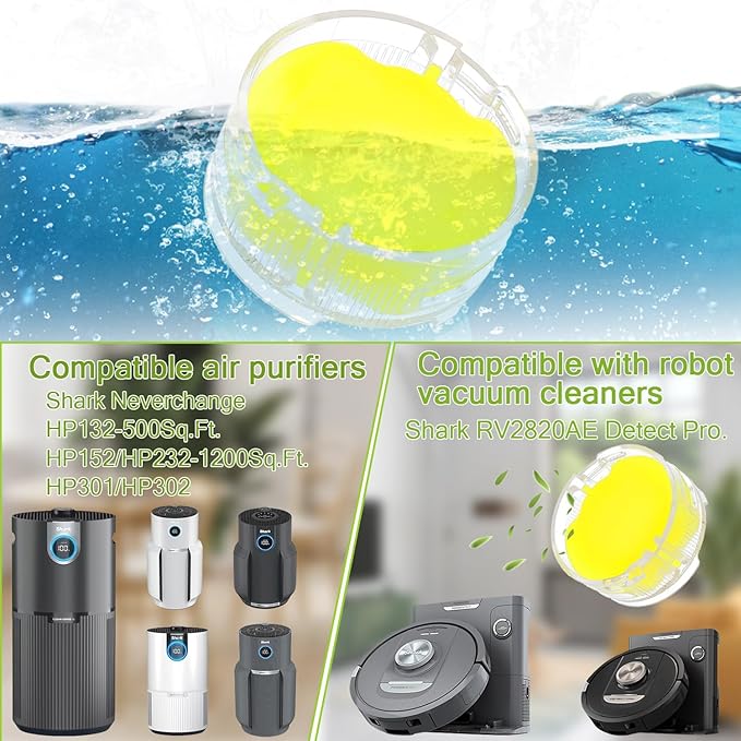 Odor Neutralizer Cartridge Replacement for Shark AZ3000 AZ3002 HZ3000 HZ3002 HZ702 IZ862H IZ562H ZD550 ZU102 LA702 Odor Elimination Replacement 1541FC3000(Pack of 4pcs,Orange)