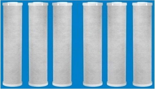 CFS – 6 Pack Water Filter Cartridges Compatible with RO & Standard 10” Housing – Remove Bad Taste & Odor – Whole House Replacement Water Filter Cartridge, 5 Micron - White