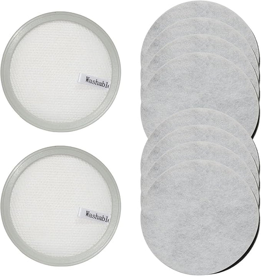 PUREBURG Replacement Filter Kit for HomeRunPet Ultra Quiet Dog Grooming Vacuum HC-15, 2 Filter Cartridge & 8 Filter Pad, Pet Vacuum Filter