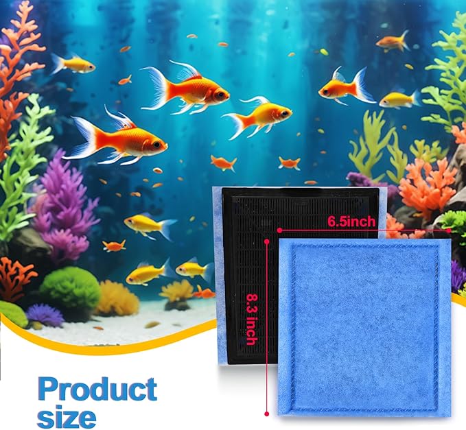 Aquarium Filter Cartridge 16 Pack Rite-Size C & EZ-Change #3 Fish Tank Filter Cartridge Replacement Compatible with PRO Power Filters 275/375 /Power Filters 200/350