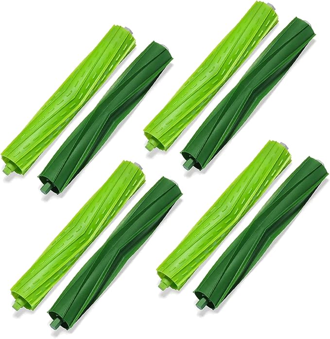 4 Sets Replacement Rubber Roller Brushes Compatible for iRobot Roomba E & I & J Series, Replacement Parts Accessory for J8+ i7+ i7 i1 i2 i3 i4 i6 i6+ i8 i8+Plus E5 E6 E7 Vacuum Cleaner