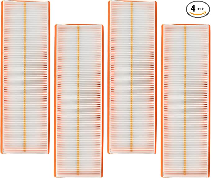 RE198488 Cabin Air Filter 4PCS Compatible with John Deere Tractor 5525 5320 5325 5420 5425 5520 5525 5603 5625 5725 6100D 6110D 6115D 6125D 6130D 6140D 6403 6603 Replaces PA30086 WP10160 RE73220