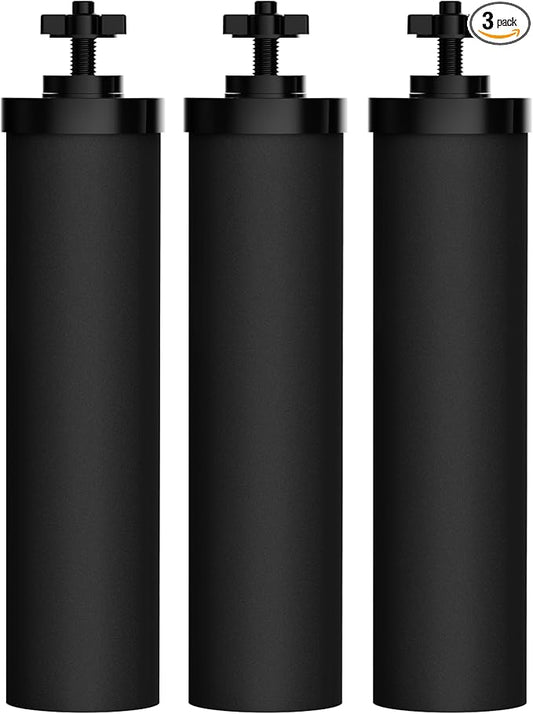 Waterdrop NSF/ANSI 42&372 Certified Water Filter, for Berkey® BB9-2® Black Filters, Berkey® Gravity Water Filter System and Waterdrop King Tank Series Travel, (Pack of 3)