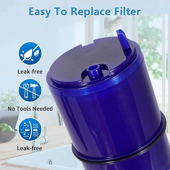 RF3375 Compatible with All Pur Faucet Water Filter, PUR PLUS FM-2500V, FM-3700, RF3375, PFM400H PFM450S PFM150W PFM350V PUR-0A1 FM2500V FM-3700 Faucet Filtration Systems，6 Month / 300 Gallon