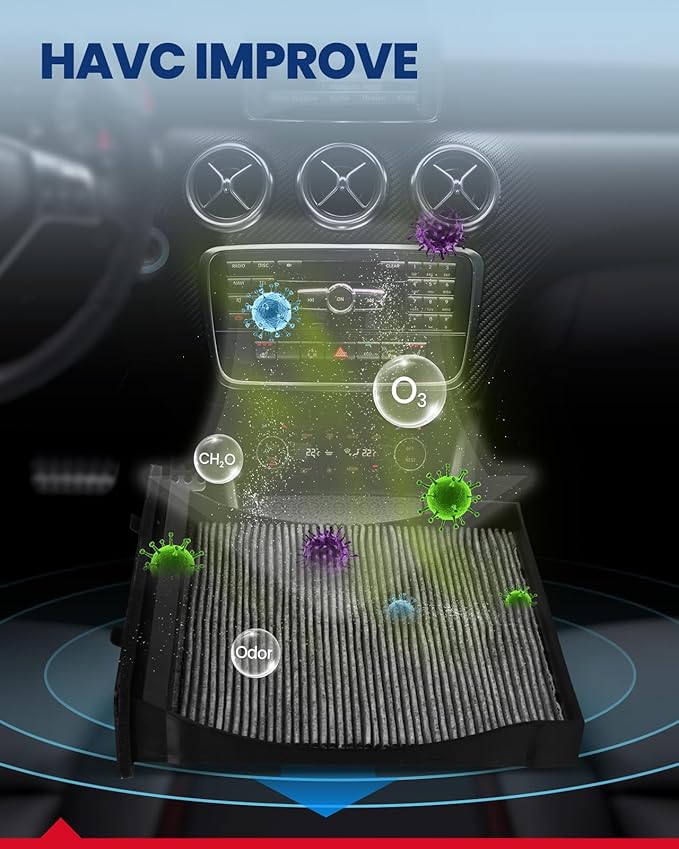 KAX Cabin Air Filter, CF10930 Replacement for Forester 2009-2018, Impreza 2008-2016, Crosstrek 2016-2017,WRX WRX STI 2013-2021,XV CROSSTREK w/Activated Carbon Passenger Compartment Air Filter