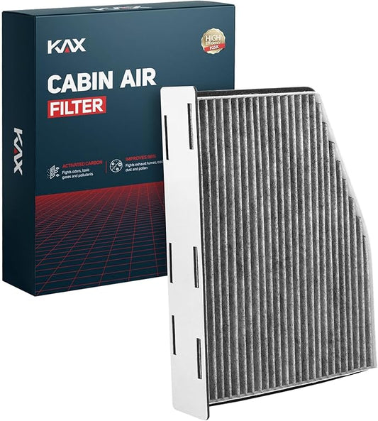 KAX Cabin Air Filter, CF10373 Replacement for Jetta, Passat, Tiguan, Beetle, Golf, CC, Rabbit, GTI, R32, A3, A3 Quattro, Q3, TT, w/Activated Carbon Passenger Compartment Air Filter
