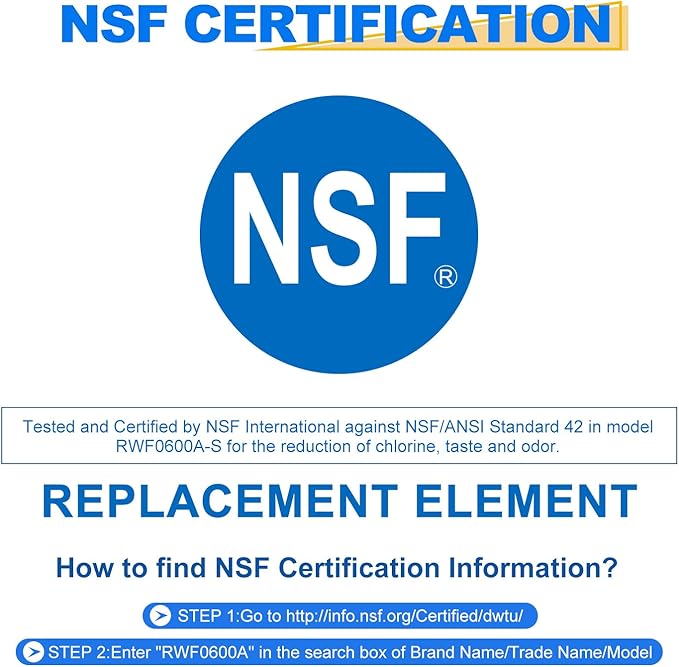 GOLDEN ICEPURE RWF0600A Refrigerator Water Filter Replacement for GE SmartWater MWFA, GWF, GWFA, FMG-1, WFC1201, GSE25GSHECSS, PC75009, 197D6321P006, Kenmore 9991, PC83879, GSL25JFTABS