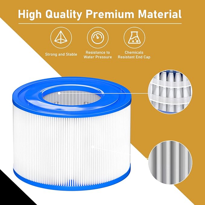 Type S1 Spa Filter 29011E for All Intex PureSpa 28429E, 28403E, 28407E, 28443E, 28453E, 28421E, 28423E, 28413E, and 28453E, 11692, SB-h10, JPC01 Easy Set Swimming Pool Pump, 12 Pack