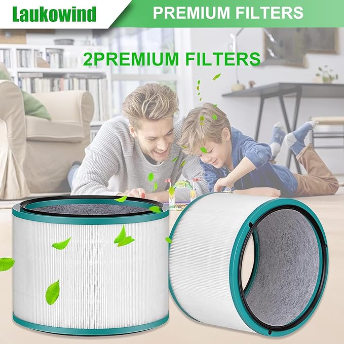 2 Pack Air Purifier Filter Replacements for Dyson HP01, HP02, DP01 Desk Purifiers - Compatible with Part # 968125-03