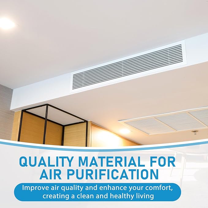 Pangda Merv 13 Filter Material, 30 Ft² Cut to Fit Air Vent Filters for Clean Living Basic Dust and Pet Dander Pollen Mold Bacteria Smoke for Home Ac HVAC, Efficiency Breathable DIY Design