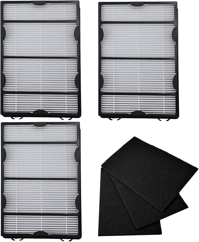 3 Pack Hapf600 Replacement Filters Kit fit for Holmes HAP615 HAP625 HAP650 Hapf600 filter B (Hapf600 Replacement Filters, Air Purifier Parts & Accessories)
