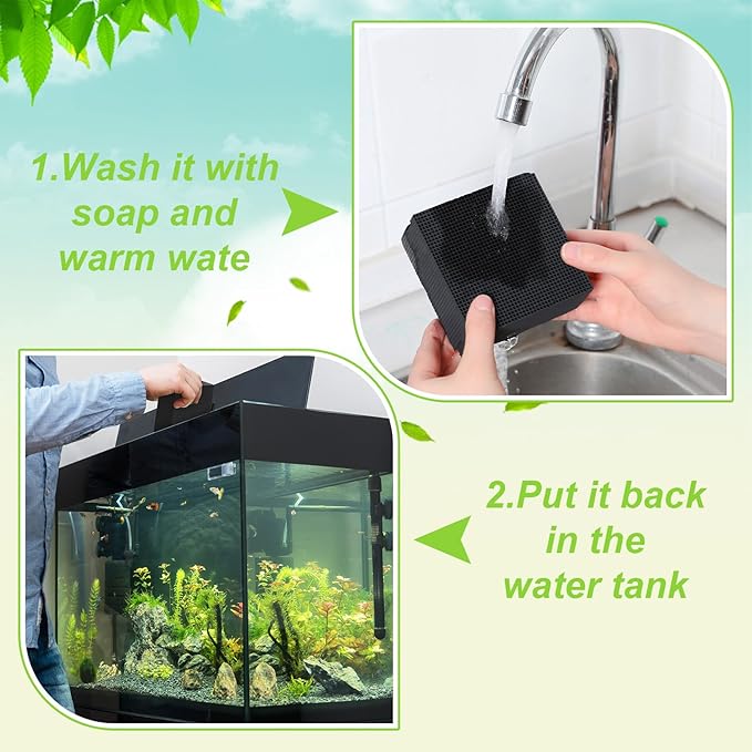 8 Pcs Aquarium Cube Filter Activated Carbon Aquarium Filter Water Filter for Fish Tank 4 x 4 x 2 Inch Cube Honeycomb Structure Charcoal Deodorant for Ponds Pools Horses Stock Tank Filtration