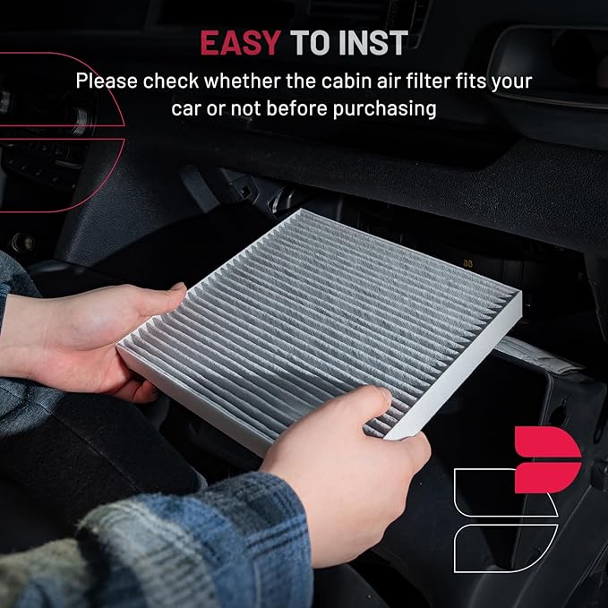 BDFHYK Cabin Air Filter with Activated Carbon Compatible with Nissan Versa 2007 2008 2009 2010 2011 2012 2013, Replace# CF10545, 27274ED000