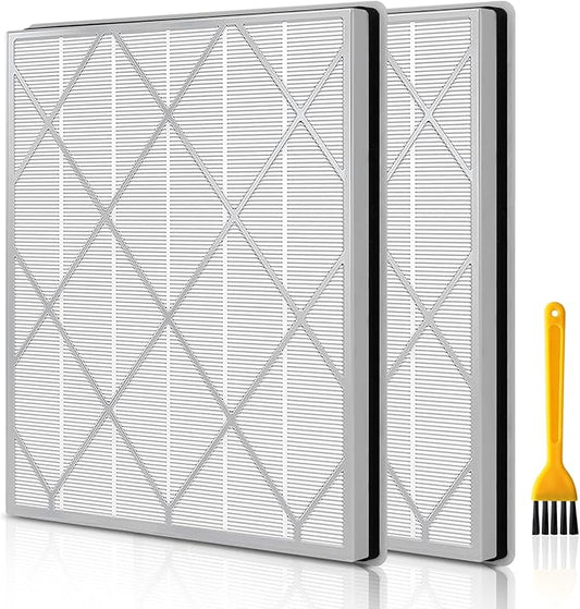 2 Pack HE400 HE401 Replacement Filter For Shark Air Purifier 4 Model HE400 HE401 HE402 HE405 UA415 3-Stage Filtration Filters, H13 True HEPA #HE4FKPET Filter