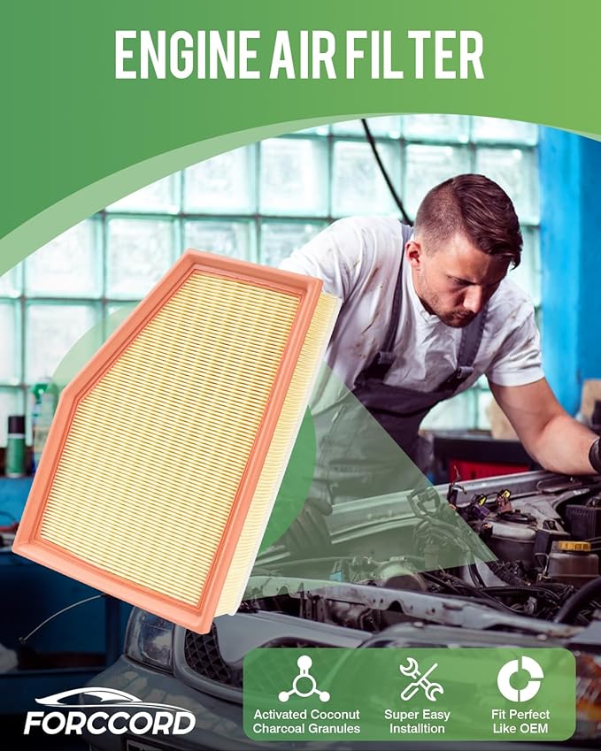 Cabin & Engine Air Filter Fit for 2018-2019 X3 (XDrive30i/SDrive30i/M40i), 2019 X4; 2020-2021 X3 (XDrive30i/SDrive30i); 2020-2022 X4 (XDrive30i) Replacement 64119382885 Accessories