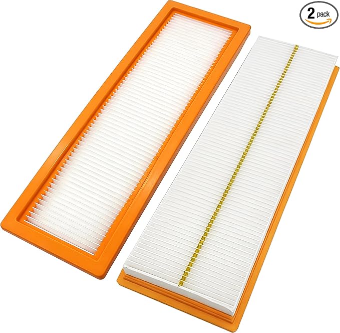 2 Pack RE198488 Cabin Air Filter Compatible with JD Tractor 5525 5320 5325 5420 5425 5525 5725 6110D 6115D 6140D 6603 Replaces PA30086 WP10160 RE73220