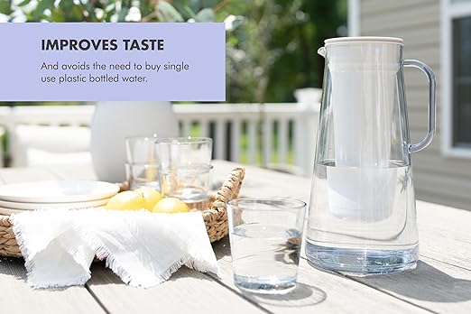 LifeStraw Home – Water Filter Pitcher, 10-Cup, BPA Free Designed for Everyday Protection Against Bacteria, parasites, microplastics, Lead, Mercury, PFAS, and a Variety of Chemicals