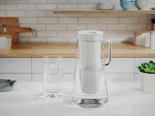 LifeStraw Home Pitcher BPA Free Plastic 7 Cup Stormy Blue