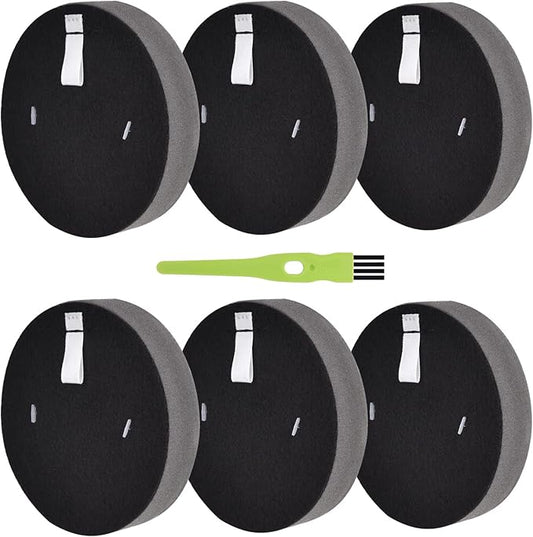 3070 3080 Filter Compatible with 3080 2831 3339 2903 2921 Bissel PowerEdge 2900A 2900 3274, Bissel Pet Hair 2897 Vacuum, Compare to Part # 1623102，(6 Pack)
