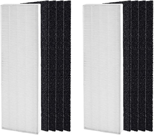 Nispira AeraMax 90 100 DX5 DB5 Filter Replacement for Fellowes Aeramax Air Purifier Part 40101701 9287001 9324001, True HEPA Activated Carbon 2 Sets