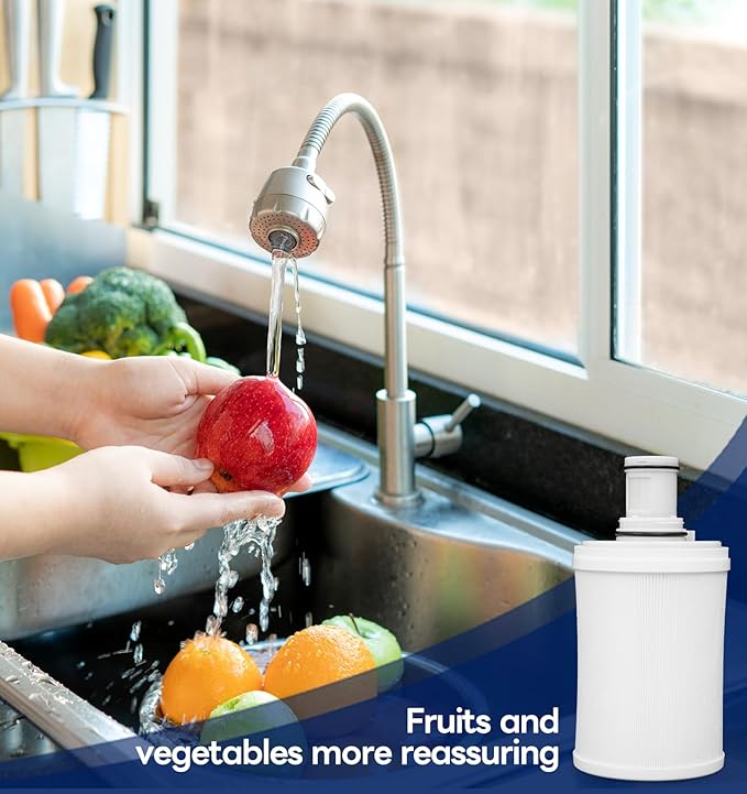 100186 Water Filter Cartridge for Amway Espring Filter, 3-in-1 Water Filter Replacement Part, 6 Levels Filtration for Removing Odors Heavy Metal Residual Chlorine in Water