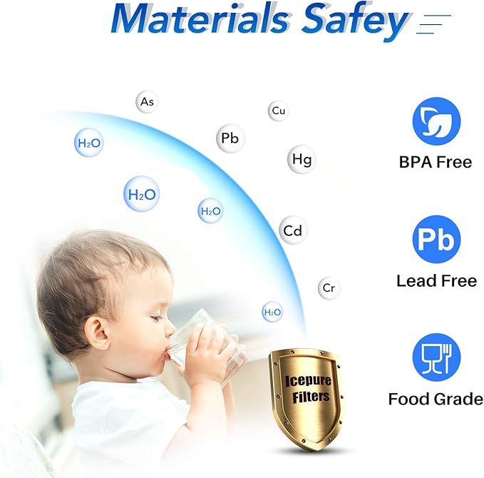 ICEPURE RFC6600A Refrigerator Water Filter Replacement for 4396841, EDR3RXD1, Everydrop® Filter 3, 4396710, Kenmore® 9030, 9083, 46-9083, 46-9030,4PACK