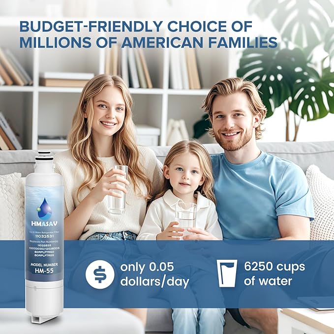 11032531 Filter Replacement - Compatible with Ultra Clarity Pro Water Filter Bosch, Thermador Water Filter Replacement for BORPLFTR50, BORPLFTR55, 12033030, 12028325, 11025825, 3PACK