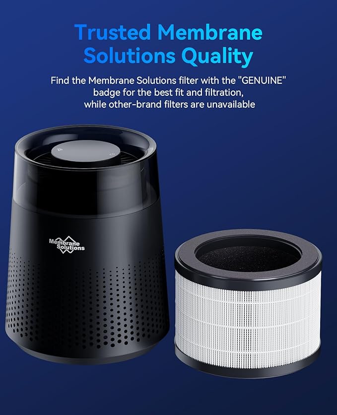 Genuine MSB5 Air Purifier Filter Replacement, 3-in-1 High-Efficiency H13 True Hepa Air Filter Replacement for Smoke Pollen Dander Hair Smell-Standard Version (2 Pack)